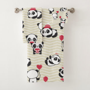 Panda Menagerie Bath Towel Set