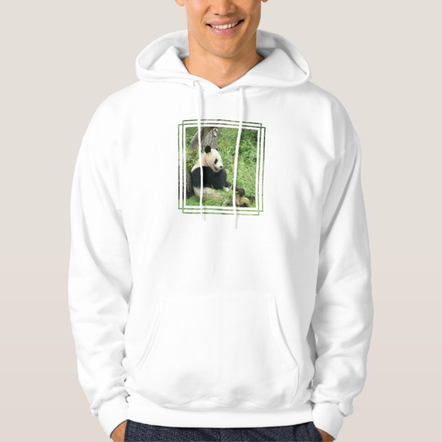 Panda Men's Hooded Sweatshirt (Front)