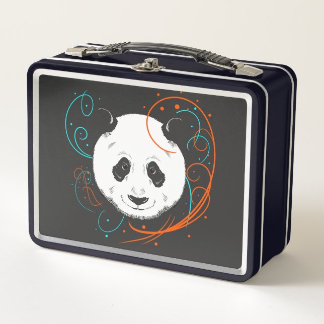 Panda Metal Lunch Box (Front)