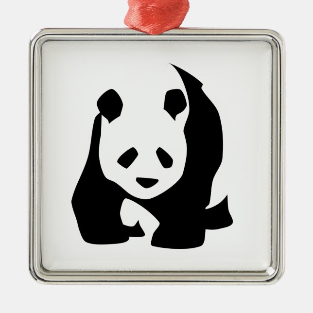 Panda Metal Ornament (Front)