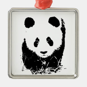 Panda Metal Ornament