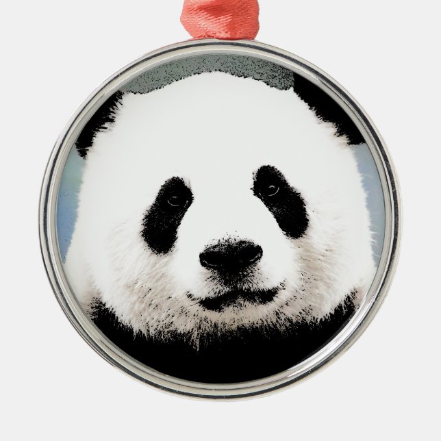 Panda Metal Ornament (Front)