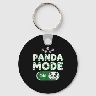 Panda Mode On Funny Animal Bear Lover Owner Costum Keychain
