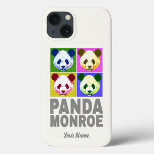 Panda Monroe Bear Pop Art Portrait iPhone 13 Case