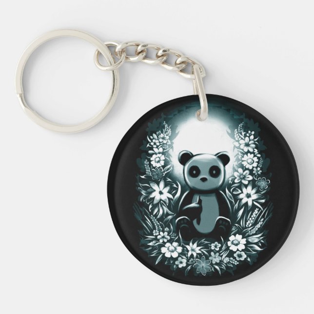 Panda Moon Keychain (Front)
