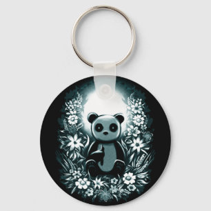 Panda Moon Keychain