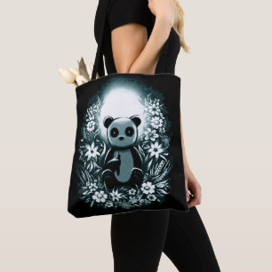 Panda Moon Tote Bag