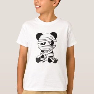 Panda Mummy Pumpkin Pandas Happy Halloween T-Shirt