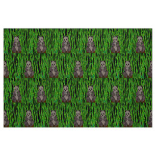 Panda - Natural Linen Fabric