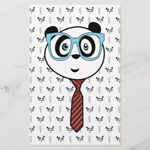 Panda Nerd Stationery