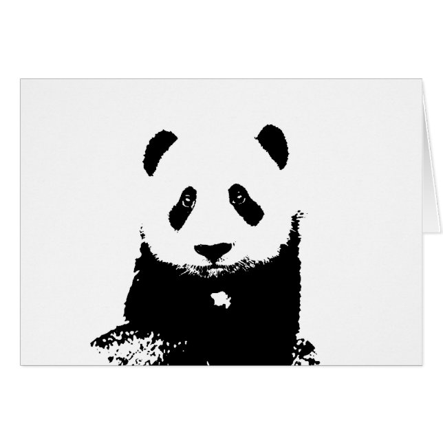 Panda noir et blanc (Devant horizontal)