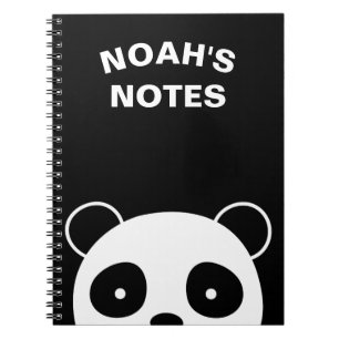 Panda notebook, school notebook