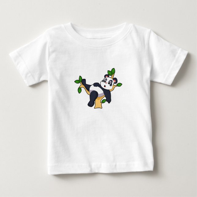 Panda on Tree Baby T-Shirt (Front)
