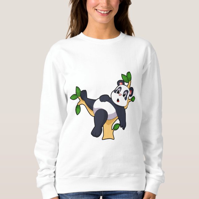 Panda on Tree Sweatshirt (Front)
