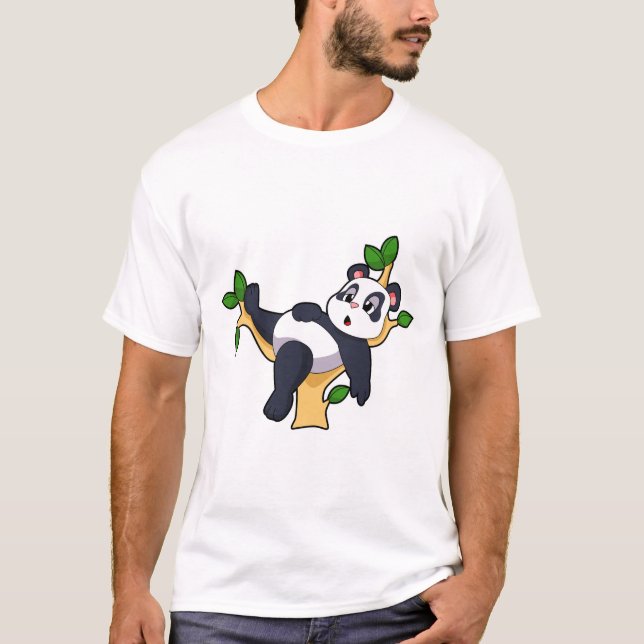 Panda on Tree T-Shirt (Front)
