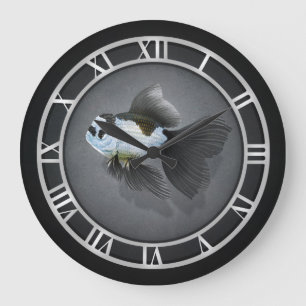 Panda Oranda Goldfish Clock