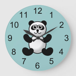 Panda Ours Animal Mur Horloge