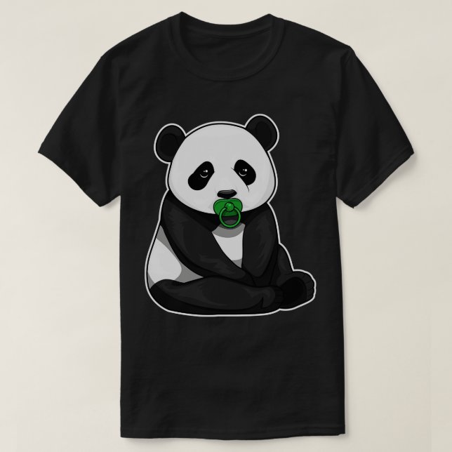 Panda Pacifier T-Shirt (Design Front)