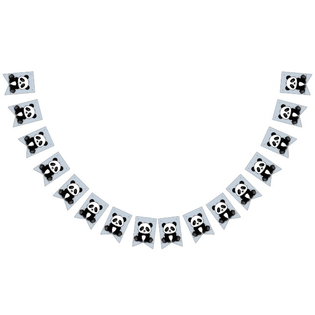 Panda Party Bunting Banner (All)