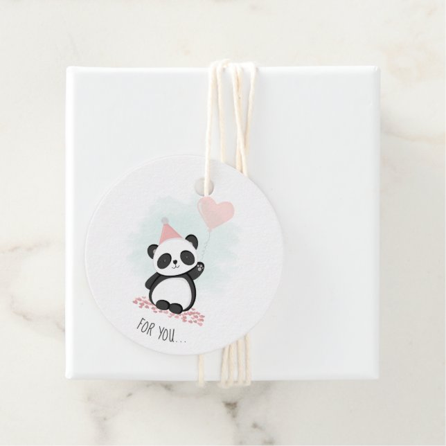 Panda Party Favour Tags (In Situ)