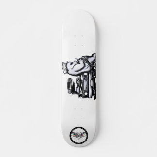 Panda patrol officer clothe police car nap skateboard