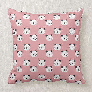 Panda pattern throw pillow