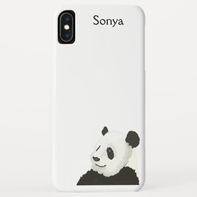 Panda peint coque iphone (Dos)