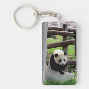 Panda Photograph Keychain