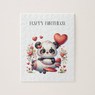 Panda Pilot Birthday Jigsaw Puzzle