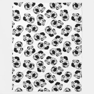 Panda Play Fleece Blanket, Large