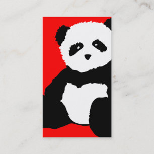 panda plush : colour customizable business card