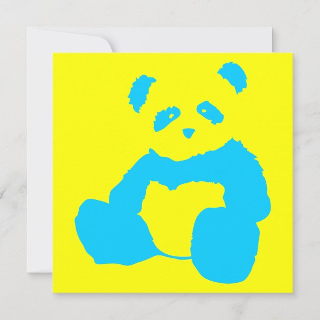 panda plush invitation (Front)