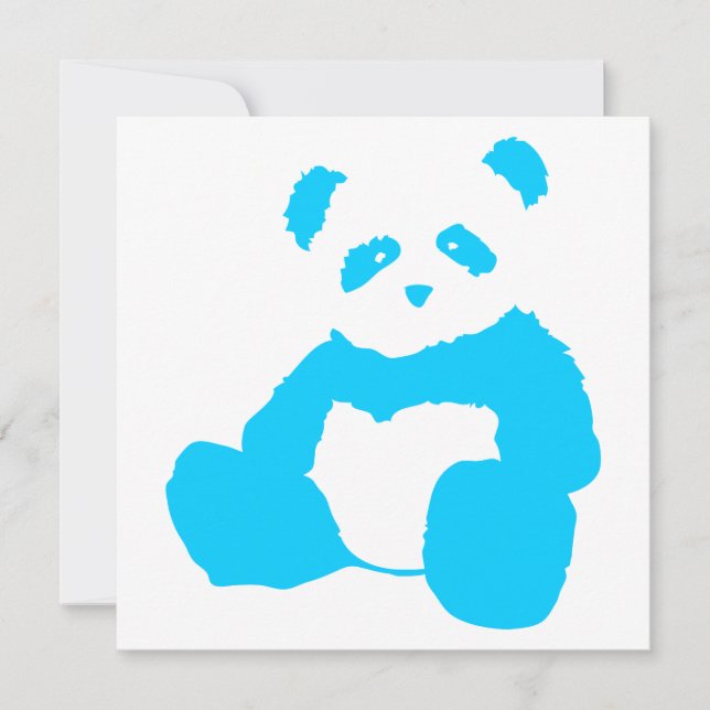 panda plush invitation (Front)