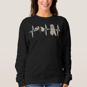 Panda Polish Lowland Sheepdog Heartbeat Dog Sweatshirt