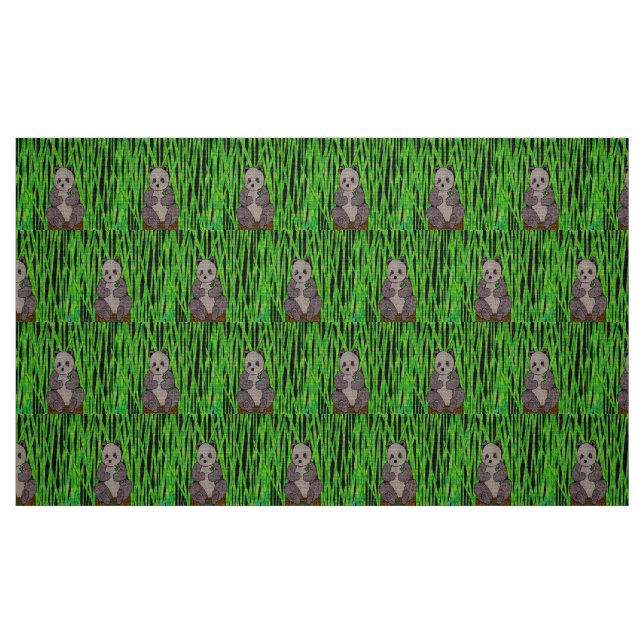 Panda - Polyester Weave Fabric (Fat Quarter)