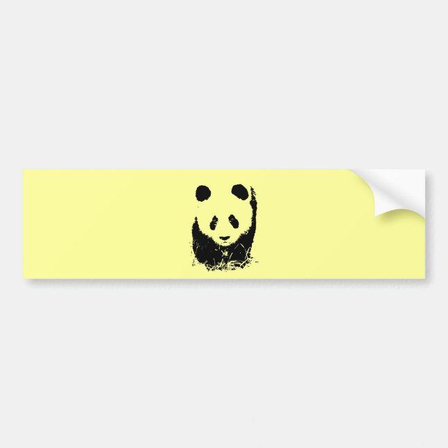 Panda Pop Art Bumper Sticker (Front)