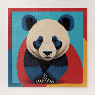 Panda pop art jigsaw puzzle