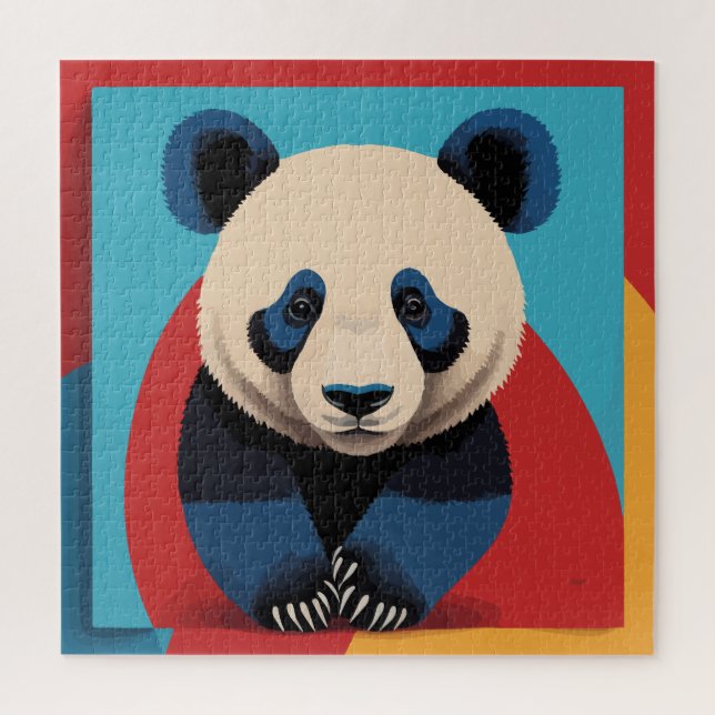 Panda pop art  jigsaw puzzle (Vertical)