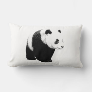 Panda Pop Art Lumbar Pillow