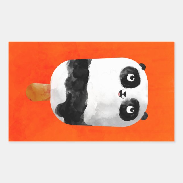 Panda Popsicle Ice Cream Sticker (Front)