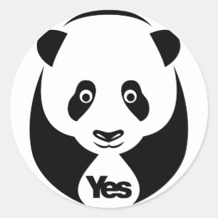 Panda pour des autocollants d'oui