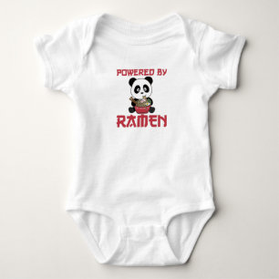 Panda Powered By Ramen Sweet Kawaii Noodles Bears Baby Bodysuit