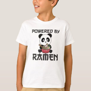 Panda Powered By Ramen Sweet Kawaii Noodles Bears T-Shirt