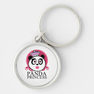 Panda Princess Cute Panda Queen Crown Keychain