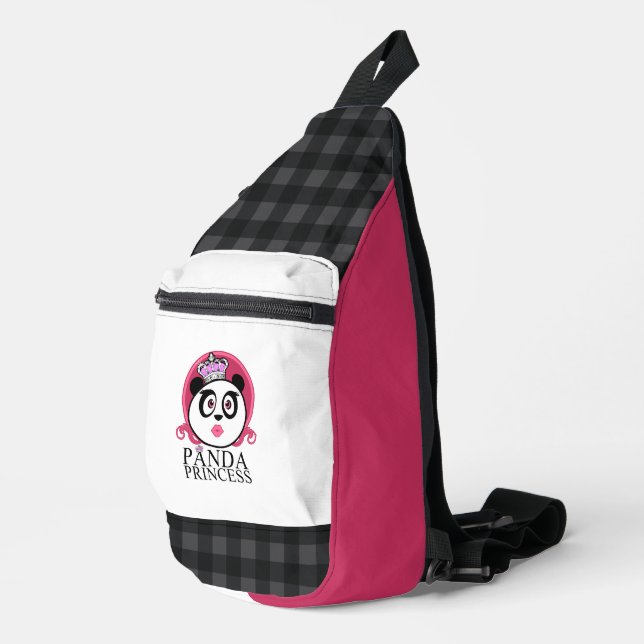 Panda Princess Cute Panda Queen Crown Sling Bag (Right Corner)
