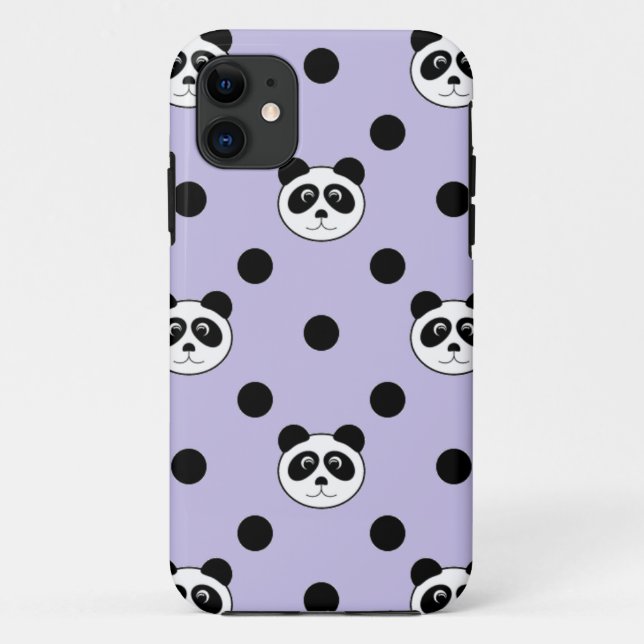 panda purple Case-Mate iPhone case (Back)