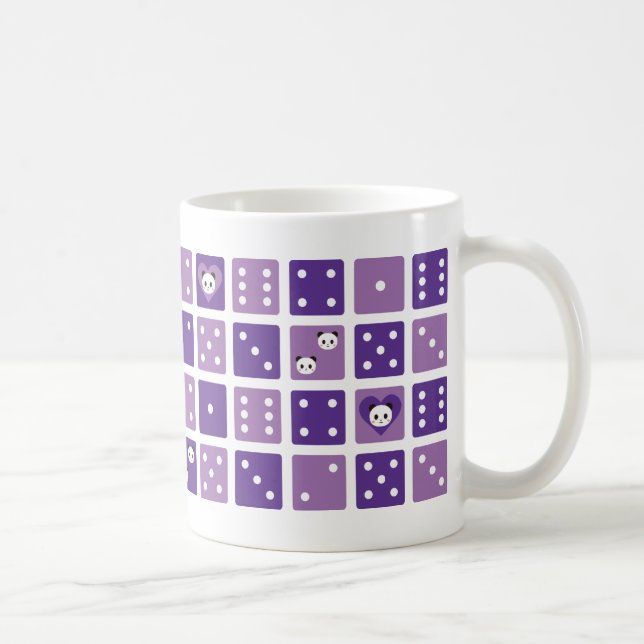 panda purple coffee mug (Right)
