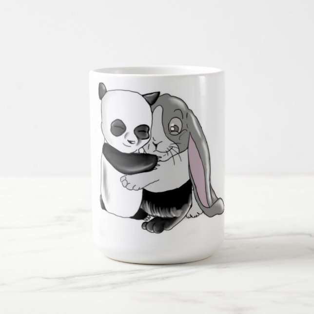 Panda Rabbit Love Coffee Mug (Center)