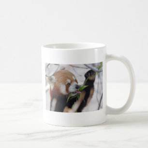 panda red animal print cute coffee mug