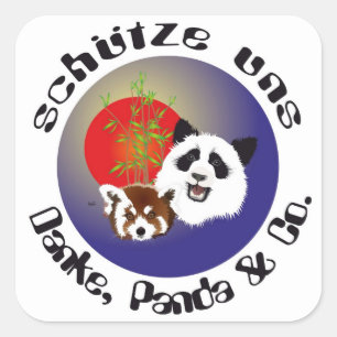 Panda Rencontre Autocollants